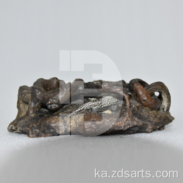 Gecko Tree Root Stone Catving Inkstone